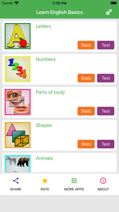 Emulate iPhone app Learn English Basics using MyAndroid Emulate iPhone app Learn English Basics using MyAndroid