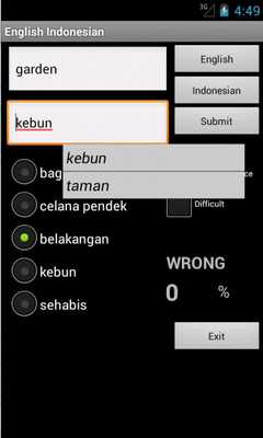 Emulate Android APK Learn English Indonesian
