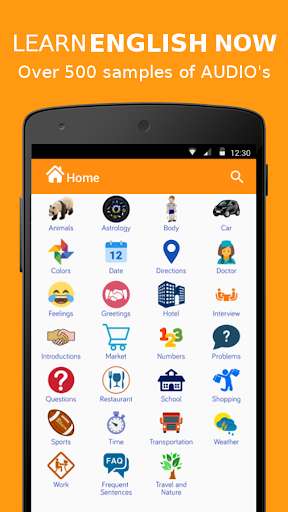 Emulate Android APK Learn English OFFLINE