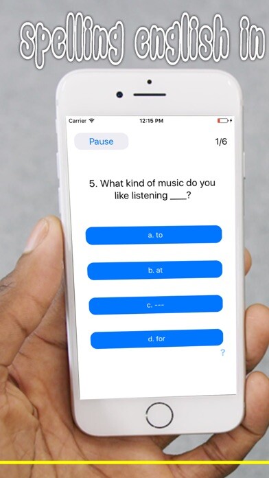 Emulate iPhone app Learn English Quizz using MyAndroid