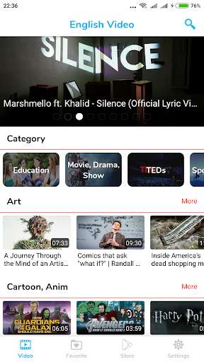 Run android online APK Learn English with Video from MyAndroid or emulate Learn English with Video using MyAndroid