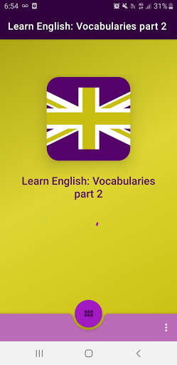 Run android online APK Learn English: words and vocabulary part 2 from MyAndroid or emulate Learn English: words and vocabulary part 2 using MyAndroid