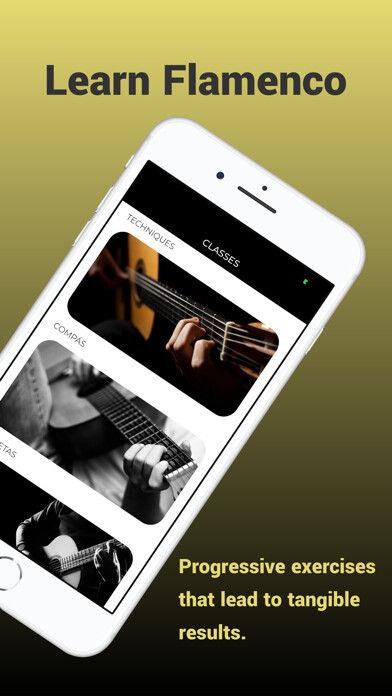 Emulate iPhone app Learn Flamenco Guitar using MyAndroid
