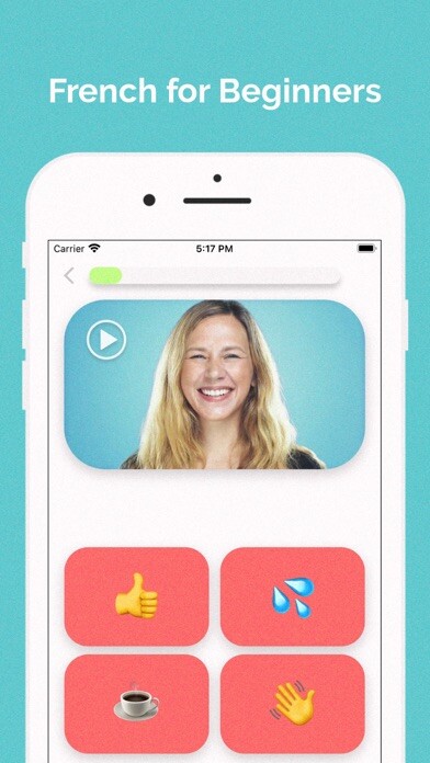 Emulate iPhone app Learn French at Home using MyAndroid
