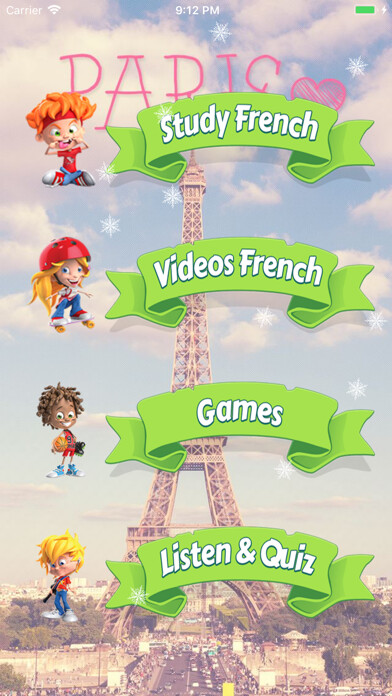 Emulate iPhone app Learn French For Beginner using MyAndroid