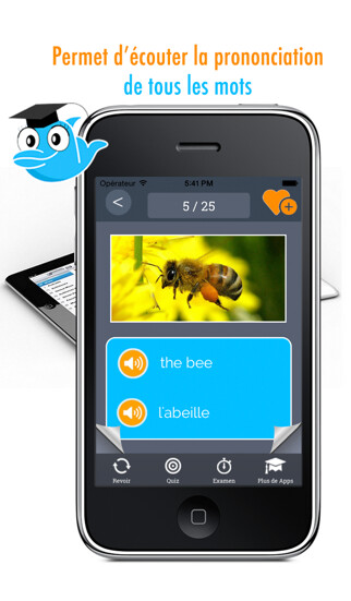 Emulate iPhone app Learn French Vocabulary: Practice orthography and pronunciation - Gratis using MyAndroid Emulate iPhone app Learn French Vocabulary: Practice orthography and pronunciation - Gratis using MyAndroid