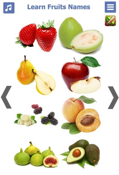 Run android online APK Learn Fruits Name in English from MyAndroid or emulate Learn Fruits Name in English using MyAndroid