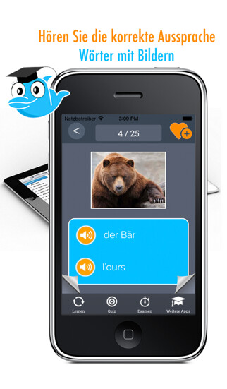 Emulate iPhone app Learn German and French: Memorize Words - Free using MyAndroid Emulate iPhone app Learn German and French: Memorize Words - Free using MyAndroid