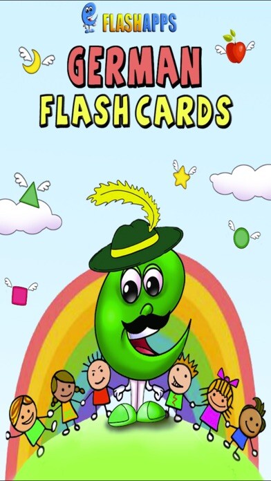 Emulate iPhone app Learn German Cards using MyAndroid