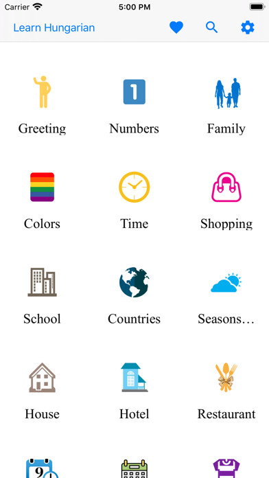 Emulate iPhone app Learn Hungarian Offline Travel using MyAndroid