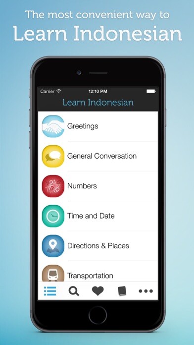 Emulate iPhone app Learn Indonesian - Phrasebook using MyAndroid Emulate iPhone app Learn Indonesian - Phrasebook using MyAndroid