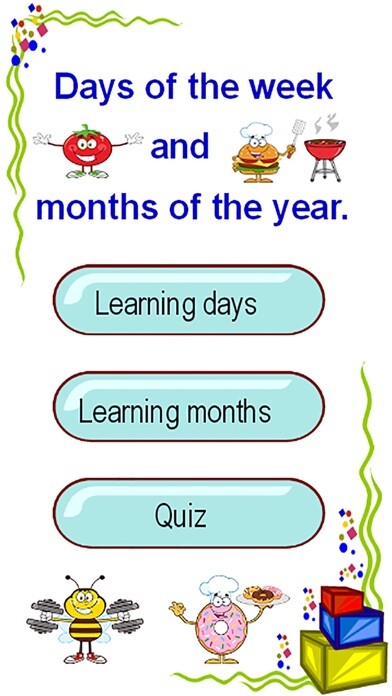 Emulate iPhone app Learning days of week and 12 months of the year using MyAndroid Emulate iPhone app Learning days of week and 12 months of the year using MyAndroid