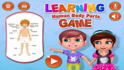 Emulate iPhone app Learning Human Body Parts Game using MyAndroid Emulate iPhone app Learning Human Body Parts Game using MyAndroid