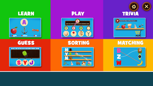 Emulate Android APK Learning Phonics for Kids