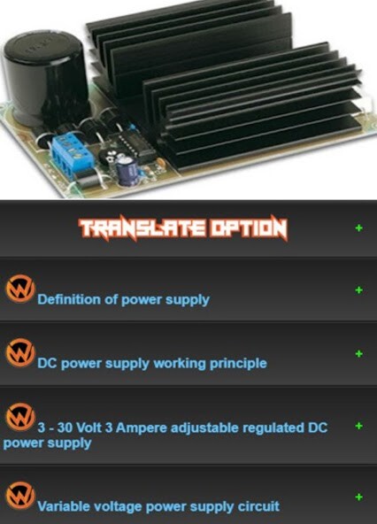 Run android online APK Learning Power Supply Circuits from MyAndroid or emulate Learning Power Supply Circuits using MyAndroid