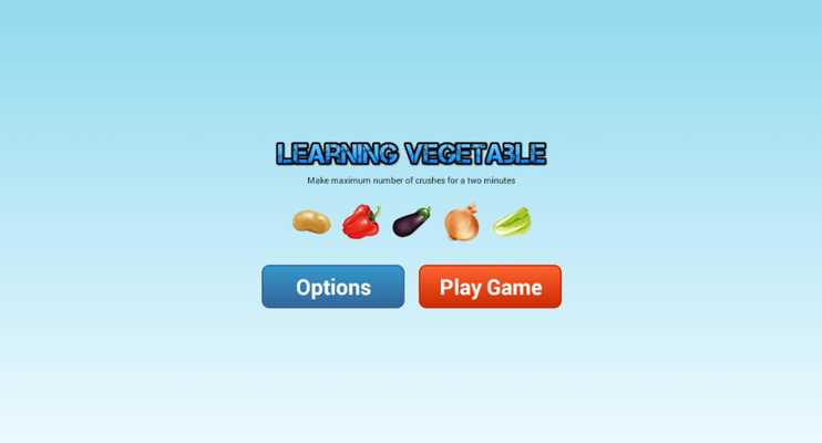 Emulate Android APK Learning Vegetables with Game