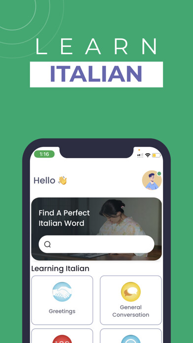 Emulate iPhone app Learn Italian - Phrasebook using MyAndroid Emulate iPhone app Learn Italian - Phrasebook using MyAndroid