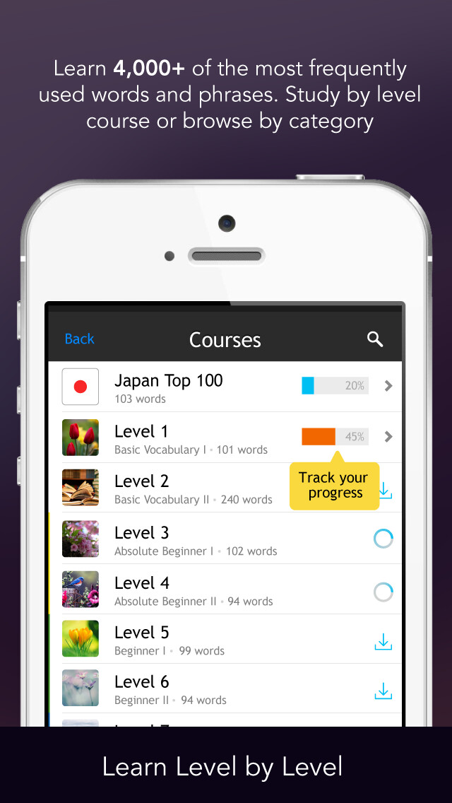 Emulate iPhone app Learn Japanese - Free WordPower using MyAndroid Emulate iPhone app Learn Japanese - Free WordPower using MyAndroid