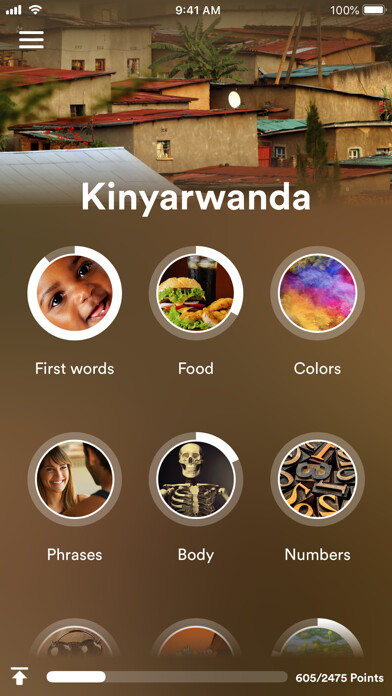 Emulate iPhone app Learn Kinyarwanda - EuroTalk using MyAndroid