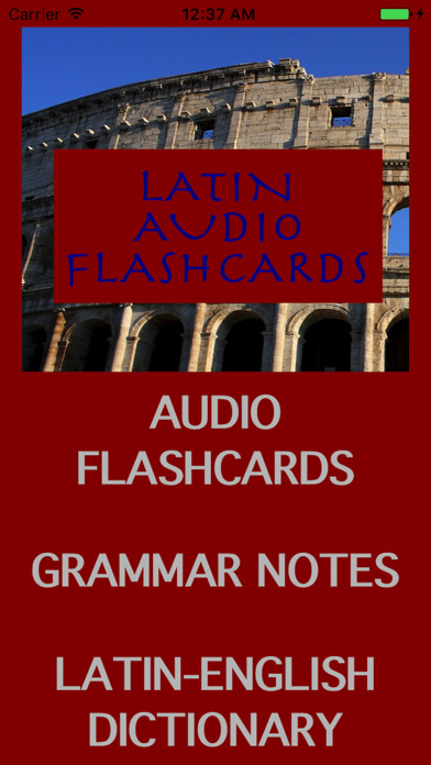 Emulate iPhone app Learn Latin: Audio Flashcards using MyAndroid Emulate iPhone app Learn Latin: Audio Flashcards using MyAndroid