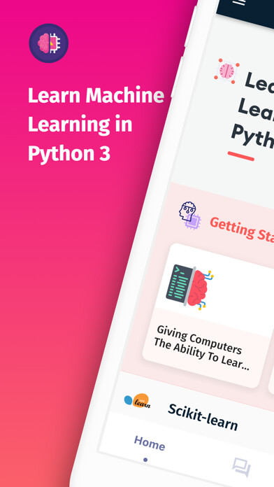 Emulate iPhone app Learn Machine Learning Python using MyAndroid