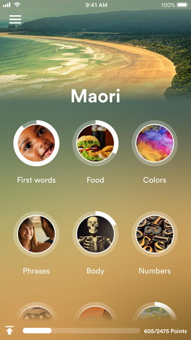 Emulate iPhone app Learn Maori - EuroTalk using MyAndroid