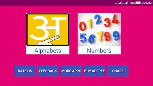 Run android online APK Learn Marathi Alphabets and Numbers from MyAndroid or emulate Learn Marathi Alphabets and Numbers using MyAndroid