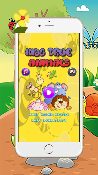 Emulate iPhone app Learn Matching Funny Animal And Answer The Question For Kid using MyAndroid