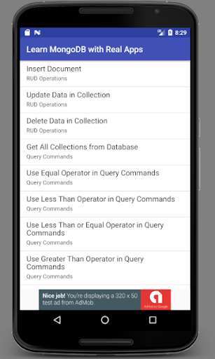 Emulate Android APK Learn MongoDB with Real Apps Emulate Android APK Learn MongoDB with Real Apps