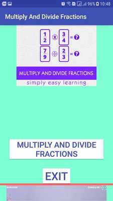 Emulate Android APK Learn Multiply and Divide Fractions Emulate Android APK Learn Multiply and Divide Fractions