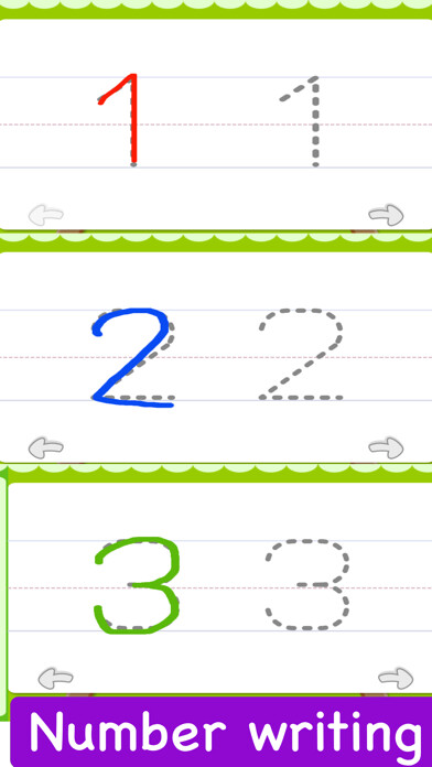 Emulate iPhone app Learn Number Writing Counting using MyAndroid