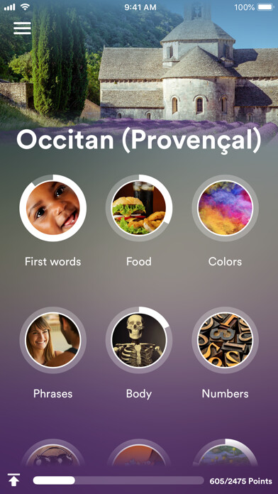 Emulate iPhone app Learn Occitan (Provençal) using MyAndroid Emulate iPhone app Learn Occitan (Provençal) using MyAndroid