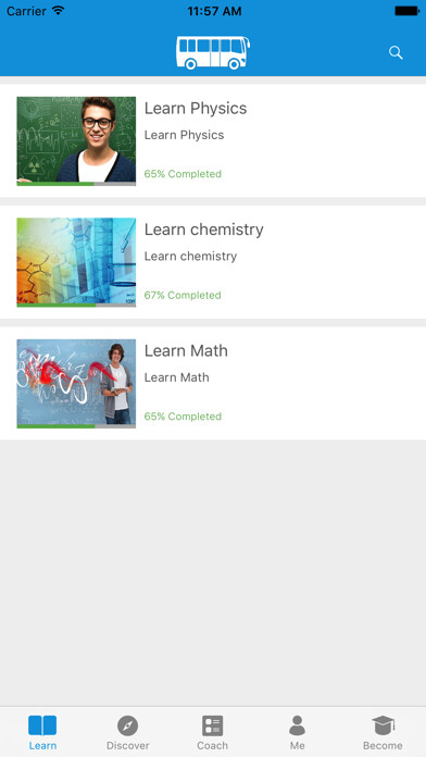 Emulate iPhone app Learn Physics,Chemistry & Math using MyAndroid
