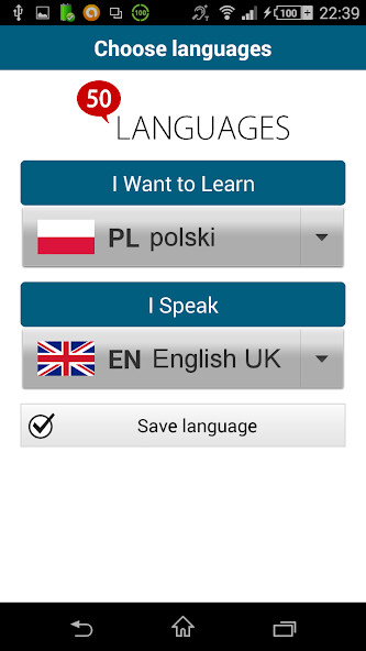 Run android online APK Learn Polish - 50 languages from MyAndroid or emulate Learn Polish - 50 languages using MyAndroid