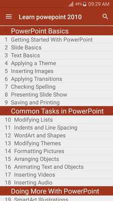Emulate Android APK Learn Powerpoint 2010