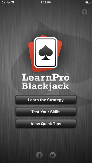 Emulate iPhone app Learn Pro Blackjack Trainer using MyAndroid