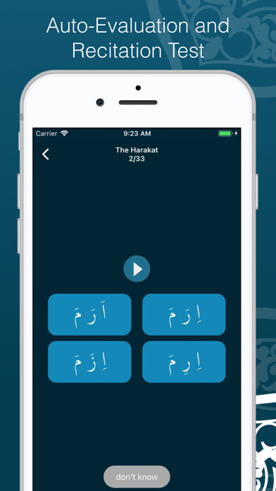 Emulate iPhone app Learn Quran Tajwid using MyAndroid