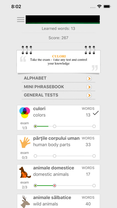 Emulate iPhone app Learn Romanian words with ST using MyAndroid Emulate iPhone app Learn Romanian words with ST using MyAndroid