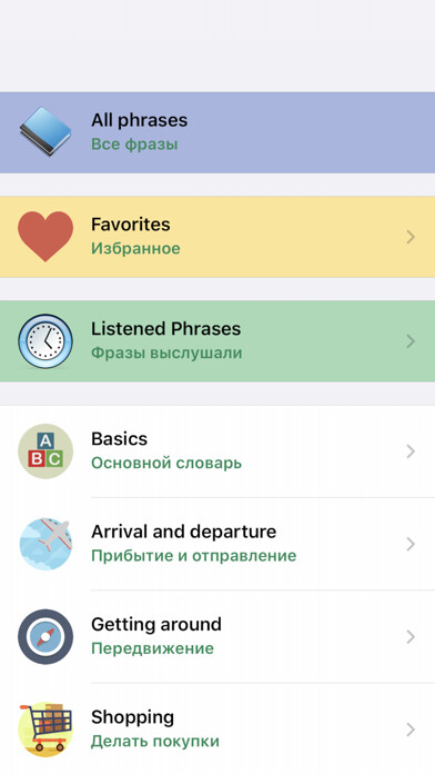 Emulate iPhone app Learn Russian Phrases / Words using MyAndroid Emulate iPhone app Learn Russian Phrases / Words using MyAndroid
