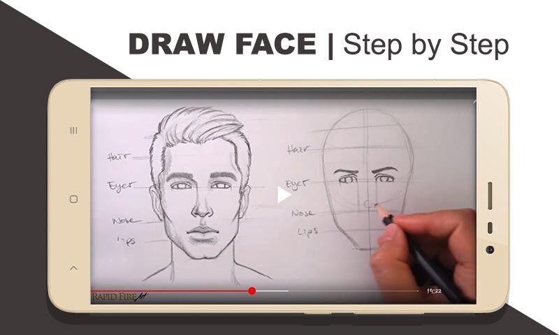 Run android online APK Learn Sketching tutorials  Face drawing from MyAndroid or emulate Learn Sketching tutorials  Face drawing using MyAndroid