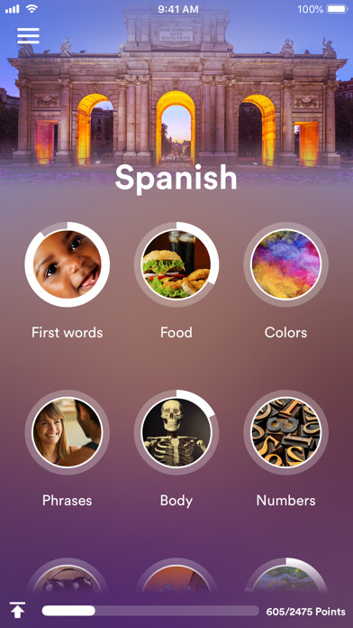 Emulate iPhone app Learn Spanish - EuroTalk using MyAndroid