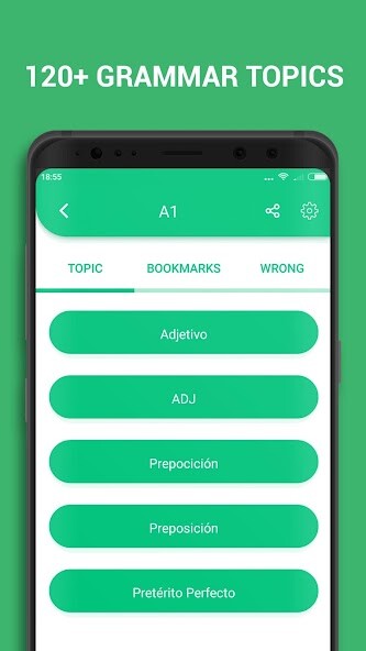 Run android online APK Learn Spanish Grammar A1 A2 B1 from MyAndroid or emulate Learn Spanish Grammar A1 A2 B1 using MyAndroid