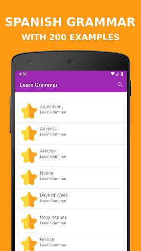 Emulate Android APK Learn Spanish Grammar