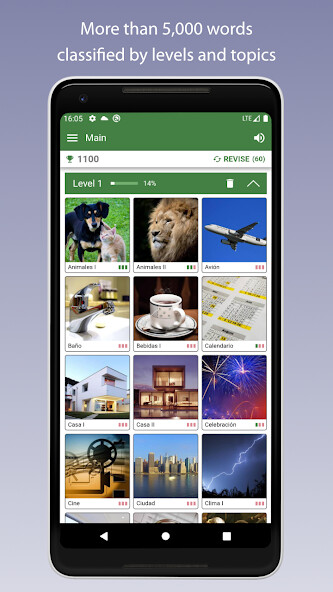 Run android online APK Learn Spanish Vocabulary from MyAndroid or emulate Learn Spanish Vocabulary using MyAndroid