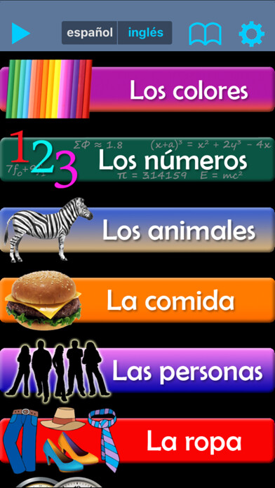 Emulate iPhone app Learn Spanish with Lingo Cat using MyAndroid