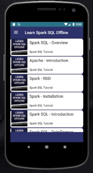 Run android online APK Learn Spark SQL Offline from MyAndroid or emulate Learn Spark SQL Offline using MyAndroid