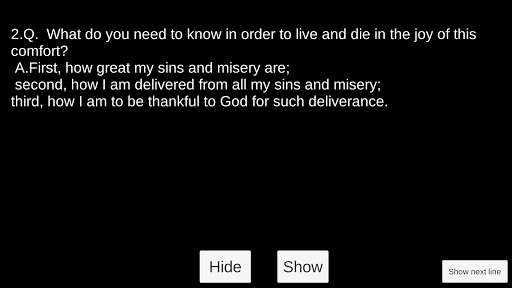 Emulate Android APK Learn the Heidelberg  Catechism