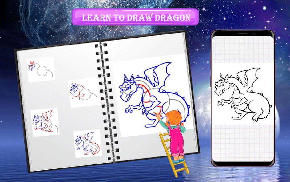 Run android online APK Learn To Draw A Dragon from MyAndroid or emulate Learn To Draw A Dragon using MyAndroid