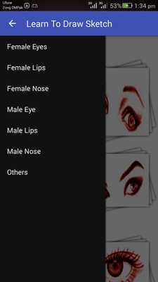 Emulate Android APK Learn to Draw Face Sketch
