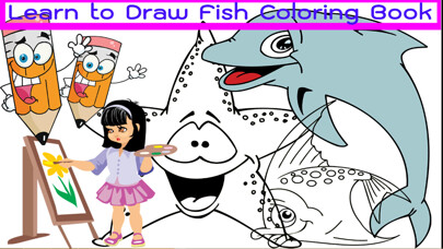 Emulate iPhone app Learn to Draw Fish Coloring Book for Children using MyAndroid